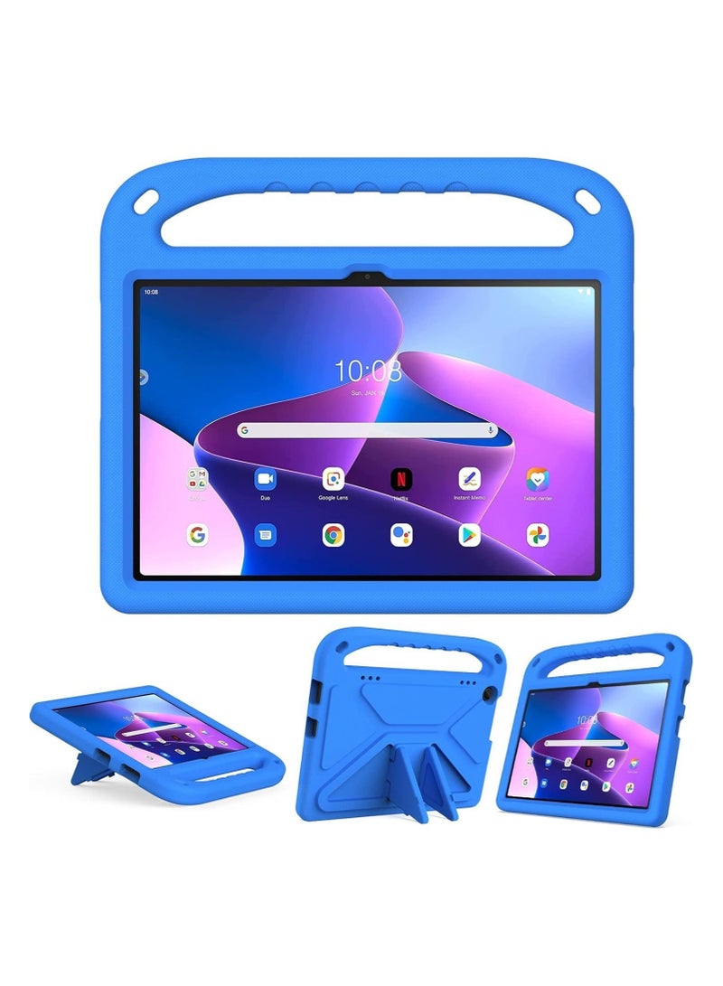 حافظة لجهاز Lenovo Tab M10 الجيل الثالث مقاس 10.1 بوصة (TB-328FU/TB-328XU) لعام 2022، مخصصة للأطفال، مصنوعة من EVA خفيفة الوزن، مقاومة للصدمات والسقوط، مزودة بمقبض وحامل لحماية الجهاز. - Image 2